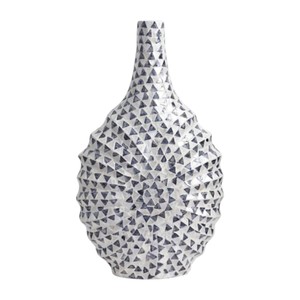 Elegant Mother of Pearl Mosaic Decorative <b>Table</b> Vase Handmade Shell Craft for Hotel Lobby Wedding and Home Display - Product Image 1