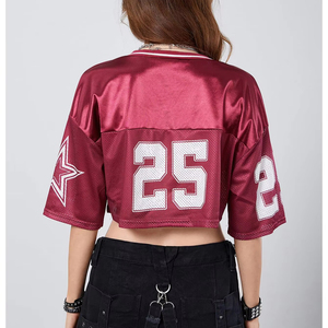 Camiseta de fútbol americano 100% poliéster, malla transpirable, OEM, disponible en todas las tallas, camisetas de fútbol americano de alta calidad. - Product Image 2