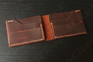 กระเป๋าใส่บัตรธุรกิจและเงินสดหนังแท้แบบพกพาสะดวกพร้อมซิปปิด - Product Image 2
