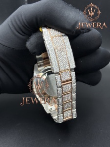 Mens Hip Hop Moissanite Diamond Watch Luxury Jewelry Accessory for Weddings Parties Festivals and Daily Styling for Sale - Product Image 3