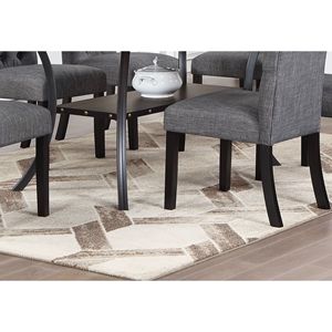 Tavolo da Pranzo Rettangolare in Legno Naturale con Borchie Decorative e Ripiano Portaoggetti - Product Image 4