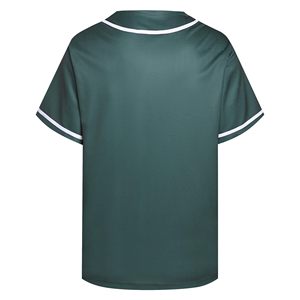Uniforme de béisbol unisex transpirable, camiseta de malla con puntos, ribete en contraste, jersey deportivo con botones, precio mayorista económico. - Product Image 1