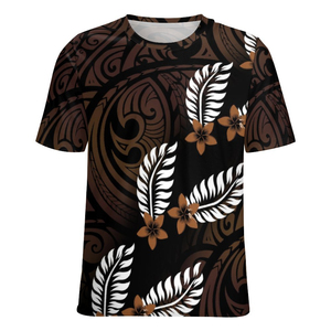 T-shirt unisexe personnalisé en polaire verte 100 % polyester, style streetwear, pour hommes et femmes, inspiré des îles Cook et de la Polynésie hawaïenne - Product Image 1
