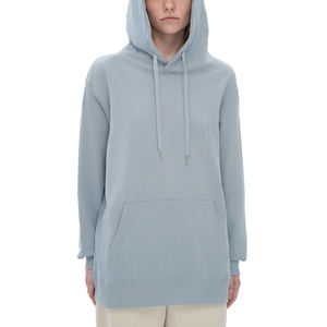 เสื้อฮู้ดดี้ทรงบ็อกซี่ผ้าฟลีซแบบมีเชือกผูก  ไซส์ใหญ่พิเศษ  แบบเรียบ  สำหรับสกรีนโลโก้  เสื้อผ้า unisex  สำหรับมหาวิทยาลัย/วิทยาลัย - Product Image 1