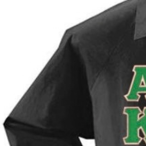 Chaqueta Negra con Letras Griegas Bordadas, Chaqueta Casual de Manga Larga con Botones para Mujer - Product Image 3