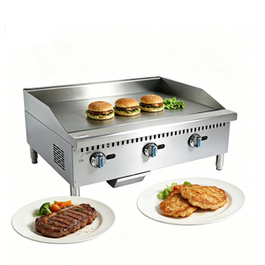 Plancha de Cocina Comercial de 36'' a Gas Natural (GN)/Propano, Plancha de Sobremesa, Parrilla Plana, Placa Calefactora de Gas, Acero Inoxidable - Product Image 2