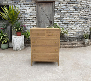 Juego de dormitorio estilo rústico francés, mesa de comedor de madera antigua, madera maciza de roble, nogal, aliso, acacia y pino de Vietnam. - Product Image 2