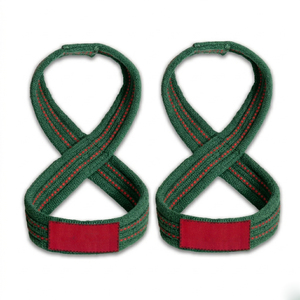 Figure 8 Lifting Straps Comfortable Lifting Training Fitness Strength Training & Gym Lifting Figure 8 Straps Protection - Product Image 1
