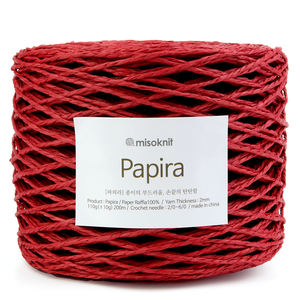 Hilo de Papel Rafia 100% Papira [Misoknit] 110g 200m, Ecológico, para Tejer a Mano y Manualidades - Product Image 6