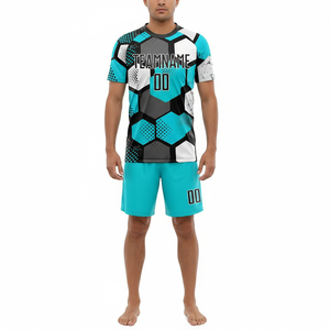 Maillot de football moderne 2026 tendance 100 % polyester respirant grande taille à manches courtes uniforme de football personnalisé avec nom et numéro d'équipe - Product Image 2
