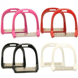 Suministros Veterinarios para Equitación: Par de Estribos Tecnológicos para Caballo, Modelo Venecia, Inclinados, Antideslizantes, con Protección para el Tobillo, Equipo de Seguridad Ecuestre - Product Image 1