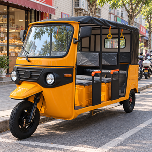 Triciclo Eléctrico de Turismo de 7 Plazas con Carrocería Abierta, 60V, Lona Impermeable, Velocidad de 30-50 km/h, Alcance de 90 km, Superventas - Product Image 1