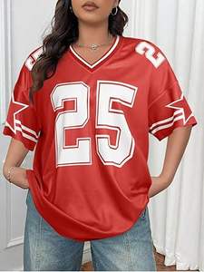 Camisetas Personalizadas para Hombre y Mujer, Camiseta Deportiva Estampada de Fútbol, Secado Rápido, Estilo Hip Hop, Malla Transpirable, Corte Holgado, Uniforme de Fútbol - Product Image 4