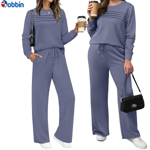 Nuevo Conjunto Deportivo Informal Personalizado para Mujer, Color Sólido, Ropa de Calle Cómoda para Adultos, Ropa de Invierno, Transpirable, Superventas - Product Image 6