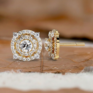 Pendientes de Diamantes Cultivados en Laboratorio con Certificación IGI VVS, Personalizados en Oro de 14K y 18K, Plata 925, Joyería de Diamantes Creados en Laboratorio para Hombres y Mujeres - Product Image 2