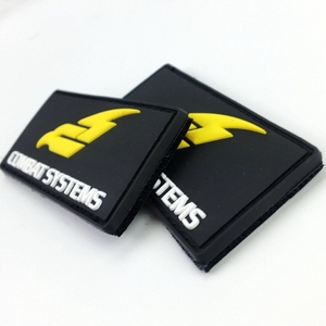 High Quality PVC patches custom logo 3D rubber badge waterproof soft durable velcro backing for clothing <b>hats</b> <b>bags</b> - Product Image 4