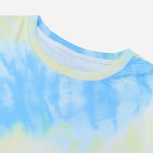 Camiseta de Hombre de Alta Calidad, 100% Algodón Tejido, Tie Dye, con Diseño de Logotipo Personalizado, Tejido Ecológico y Transpirable - Product Image 3