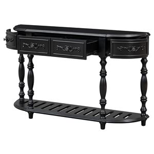 Consolle Moderna Curva con 4 Cassetti e 1 Ripiano per Ingresso, Soggiorno o Corridoio - Product Image 5