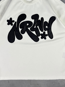 New Arrival Red Oversized Men's T-Shirt Short Sleeve O-Neck Streetwear Jersey Cotton Letter Print Front Logo Design - Product Image 6