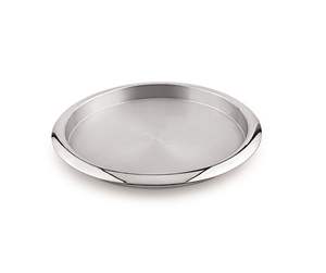 Plato Redondo de Acero Inoxidable de Alta Calidad con Borde Ancho, Accesorios de Bar, Plato Thali de Metal Duradero - Product Image 2