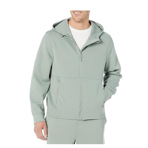 Men Solid Knitted Eco-Friendly Breathable Winter Pullover Hoodie Long Sleeve <b>Design</b> Custom Logo Printing OEM Service Pocket - Product Image 2