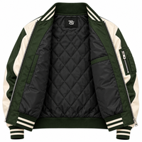 Veste bomber en toile à col montant pour homme, tendance streetwear, imperméable, coupe-vent, respirante et écologique, en promotion pour l'hiver
