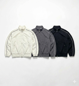 Conjunto de Chaqueta Cortavientos Bordada Premium, Chándal Personalizado, Ropa Urbana de Diseño, Fabricante Mayorista OEM ODM - Product Image 3