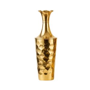 Juego de 2 Macetas de Metal Dorado de Lujo al por Mayor, Macetas con Textura Martillada para Interiores, Decoración del Hogar, Jardín y Plantas - Product Image 2