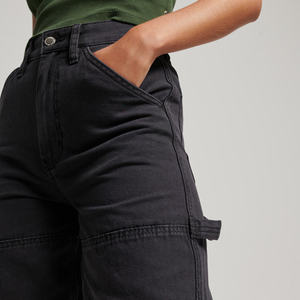 Jeans amples pour femmes de qualité supérieure personnalisables, col montant, denim délavé, prix abordable, exportés, longueur complète, style décontracté - Product Image 3