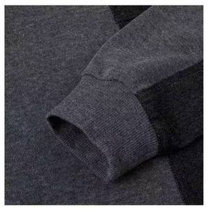 Sweat à capuche en molleton 100 % coton pour homme, avec logo patchwork uni sur le devant, 220g, service OEM, streetwear d'hiver - Product Image 5