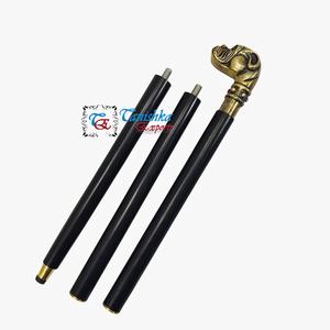 Bâton de marche nautique moderne Pitbull en aluminium et laiton, trois plis, en bois noir, fait à la main, pour la vieillesse, hommes et femmes. - Product Image 5