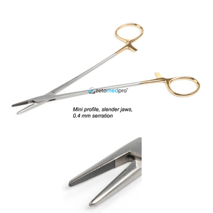 Premium TC Gold Crile-Wood Needle Holder – Made from High-Quality Stainless Steel with Tungsten Carbide Jaws for Precision - Product Image 1