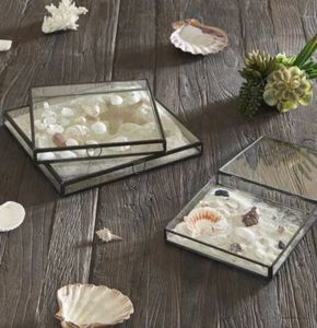 Customized Metal & Glass Storage Boxes With Metal Frame For Jewelry Organizers And Decorative Use Glass Storage Boxes - Product Image 3