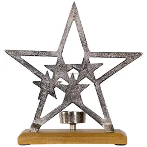 Nuevo y Moderno Portavelas de Acero Inoxidable Hecho a Mano de Lujo, Centro de Mesa para Bodas, Fiestas de Navidad, Mesa de Comedor Premium - Product Image 4