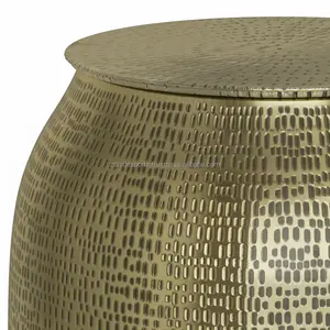 Luxury Wood Modern Dining <b>Table</b> Handmade Shape Gold Finished Home Decor Zahid Exports - Product Image 4