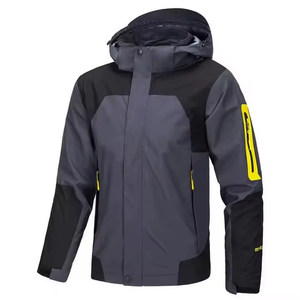 Chaqueta Impermeable Ligera de Softshell, Chaqueta Deportiva Informal para Exteriores con Logotipo Personalizado en la Parte Delantera, Chaqueta de Senderismo con Protección UV para Hombre - Product Image 1