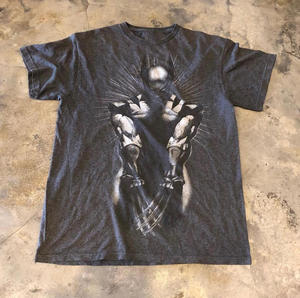 Fabricants de vêtements T-shirt personnalisé Dtg impression 100% coton T-Shirt 230 Gsm unisexe noir Vintage hommes en gros lavage à l'acide T-shirt - Product Image 1