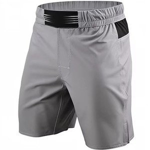 Pantalones Cortos de MMA para Hombre, Ligeros, de Secado Rápido, Transpirables, de Poliéster/Algodón, con Logotipo Frontal, para Entrenamiento de Alto Rendimiento - Product Image 2