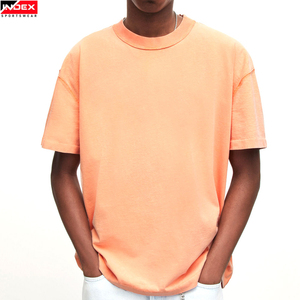 Camiseta Deportiva INDEX para Hombre, Talla Grande, Naranja, Manga Corta, Cuello Redondo, Informal, de Algodón, Ajuste Regular, Largo Regular - Product Image 5