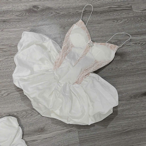 Vestidos de princesa sexys de seda y algodón para mujer, cintura natural, ajustados, sin tirantes, de gasa, casuales, lavables, precio de fábrica, personalizados - Product Image 3