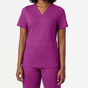 Unisex Medical <b>Scrub</b> <b>Set</b> Top With Pockets And Pants For Hospital - Product Image 3