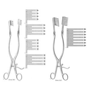Retractor manual de acero inoxidable Adson, 6x6 puntas, 27 cm, retractores quirúrgicos afilados y blandos, instrumento autorretenible de Dentavex - Product Image 3