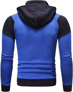 Sweat à capuche zippé pour homme – Sweat-shirt décontracté en polaire pour l'hiver - Product Image 2