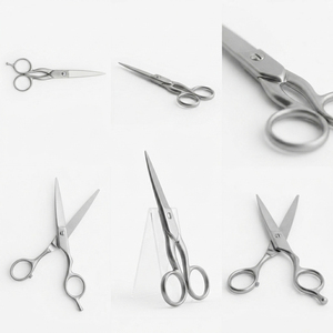 Ensemble de ciseaux à cuticules en acier inoxydable, outil pour les ongles et les sourcils / ciseaux de manucure, ciseaux à sourcils - Product Image 2