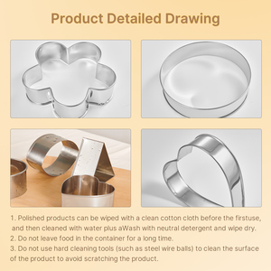 Silver Eco-Friendly Stainless Steel Pineapple Mousse Cake Ring <b>Set</b>-DIY Pastry & <b>Baking</b> Mold Customizable Design for <b>Baking</b> - Product Image 6