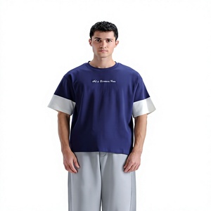 เสื้อยืดแขนสั้นผู้ชายผ้าฝ้ายแท้ 100% เนื้อนุ่ม พร้อมโลโก้สั่งทำ ใส่สบายๆ ในฤดูร้อน ผ้าถัก ทรงปกติ - Product Image 5