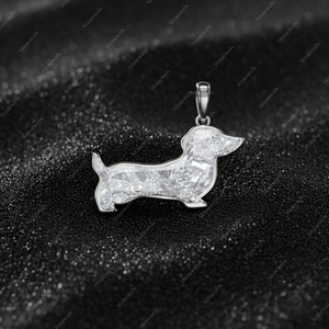 Regalo para Amantes de los Perros, Diamante Cultivado en Laboratorio con Forma de Dachshund, Certificado IGI, 0.5CT-3CT, CVD HPHT, Colores Fantasía, Suelto, Sintético, Venta al por Mayor - Product Image 3