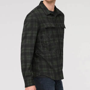 Collection de chemises à carreaux tendance décontractées en flanelle, boutonnées, chaudes et confortables, à manches longues - Product Image 3