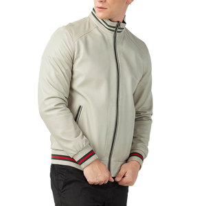 2026 Hot Selling Long Sleeves OEM Service <b>Men</b> <b>Leather</b> <b>Jacket</b> Street wear Top Quality <b>Men</b> <b>Leather</b> <b>Jacket</b> For Sale Customized - Product Image 3
