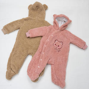 Combinaison pour bébé avec motif de dessin animé mignon, fermeture à un seul bouton, unisexe, en tissu polaire tricoté respirant, 4 saisons, ALB25 - Product Image 6